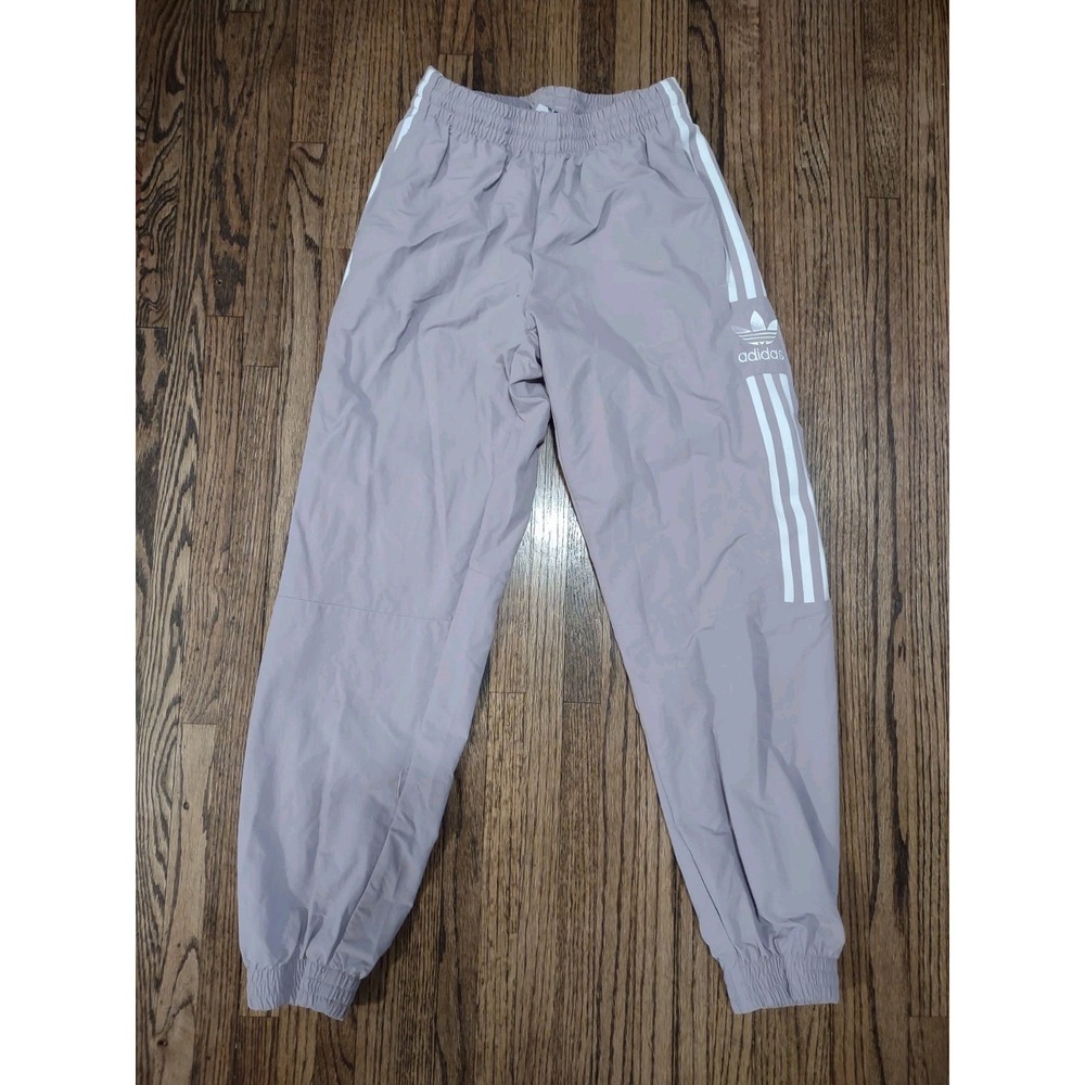 Adidas Originals Womens Nylon Track Pants Joggers Mauve Purple Size Small